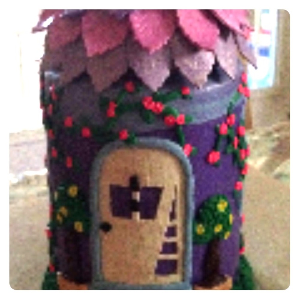 Polymer clay fairy house, 100% handmade